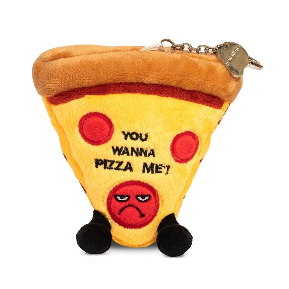 Punchkins Plush Pizza Slice Key Holder Bag Charm You Wanna Pizza Me! NWT